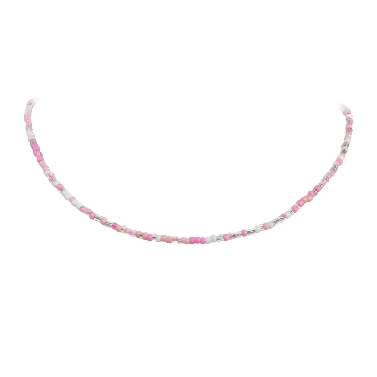 N13 Daisy Colorful/Pink Beaded Necklace