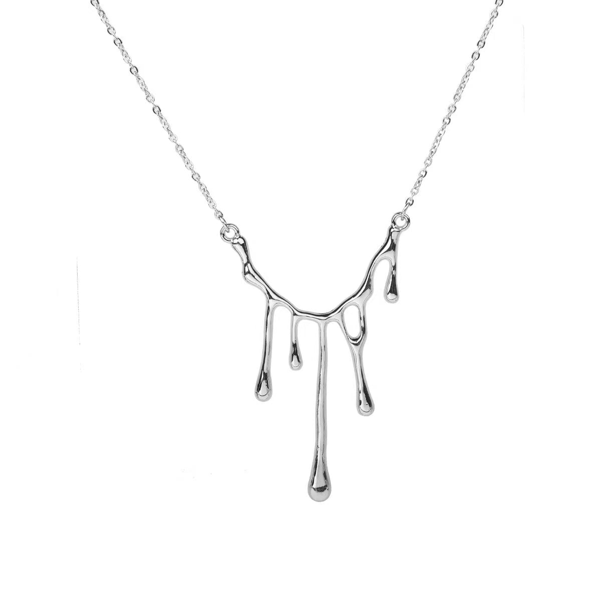 N7 Fluid Flow Silver Necklace
